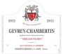 Geantet-Pansiot Gevrey-Chambertin Vieilles Vignes 2012 Front Label