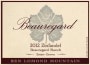 Beauregard Vineyards Ranch Estate Zinfandel 2012 Front Label
