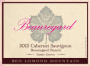 Beauregard Vineyards Beauregard Ranch Cabernet Sauvignon 2012 Front Label
