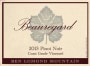 Beauregard Vineyards Grade Pinot Noir 2013 Front Label