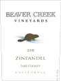 Beaver Creek Vineyards Zinfandel 2008 Front Label
