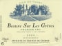 Germain Domaine du Chateau de Chorey Beaune Sur les Greves Premier Cru Vieilles Vignes 2004 Front Label