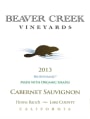 Beaver Creek Vineyards Cabernet Sauvignon 2013 Front Label