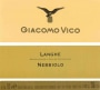 V. Mitolo and Son Langhe Nebbiolo 2012 Front Label