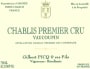 Gilbert Picq Chablis Vaucoupin Premier Cru 2013 Front Label