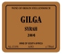 Gilga Syrah 2004 Front Label