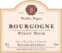 Gilles Jourdan Bourgogne Pinot Noir Vieilles Vignes 2013 Front Label