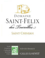 Gilles Louvet Vineyards Domaine Saint-Felix des Toureilles 2010 Front Label