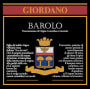 Giordano Vini Barolo 2011 Front Label