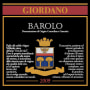 Giordano Vini Barolo 2009 Front Label