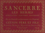 Gitton Pere et Fils Sancerre Les Herses Rouge 2007 Front Label