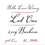 Bella Luna Winery Lot One Barbera 2009 Front Label