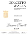 Giuseppe Giacosa Dolcetto d'Alba San Rocco 2013 Front Label