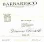 Giuseppe Giacosa Barbaresco Rio Sordo 2004 Front Label
