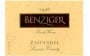 Benziger Old Vines Zinfandel 1996 Front Label