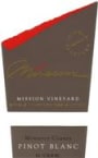 Mirassou Mission Vineyard Pinot Blanc 1999 Front Label