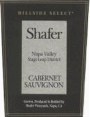 Shafer Hillside Select Cabernet Sauvignon (half-bottle) 1996 Front Label