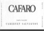Cafaro Cellars Cabernet Sauivignon 1998 Front Label