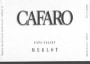 Cafaro Cellars Merlot 1998 Front Label