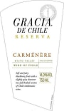 Gracia de Chile Reserva Callejero Carmenere 2009 Front Label