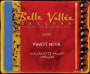Belle Vallee Cellars Pinot Noir 2003 Front Label