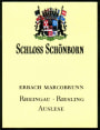 Graf von Schonborn Erbacher Marcobrunn Auslese Riesling 2007 Front Label