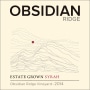 Obsidian Ridge Syrah 2014 Front Label