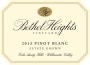 Bethel Heights Pinot Blanc 2013 Front Label