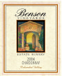 Benson Vineyards Estate Winery Estate Winery Chardonnay 2004 Front Label