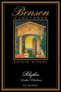 Benson Vineyards Estate Winery Rhythm 2012 Front Label