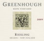 Greenhough Riesling 2009 Front Label