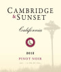 Cambridge California Cellars Cambridge & Sunset Pinot Noir 2012 Front Label