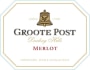 Groote Post Merlot 2014 Front Label