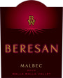 Beresan Winery Malbec 2010 Front Label
