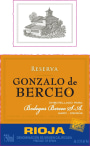 Grupo Berceo Gonzalo de Berceo Reserva 2010 Front Label