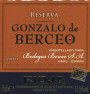 Grupo Berceo Gonzalo de Berceo Reserva 2001 Front Label