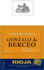 Grupo Berceo Gonzalo de Berceo Gran Reserva 2000 Front Label