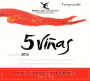 Grupo Berceo 5 Cinco Vinas 2013 Front Label
