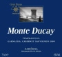 Grupo BSV Monte Ducay Joven Tinto 2009 Front Label