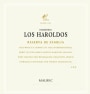 Familia Falasco Hacienda Los Haroldos Malbec 2013 Front Label