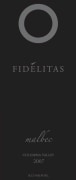 Fidelitas Malbec 2007 Front Label