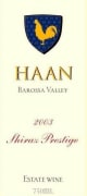 Haan Wines  Prestige Shiraz 2003 Front Label