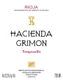 Hacienda Grimon Tempranillo 2015 Front Label