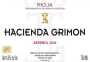 Hacienda Grimon Reserva 2004 Front Label
