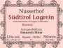 Heinrich Mayr Sudtirol Alto Adige Riserva Lagrein 2006 Front Label