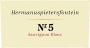 Hermanuspietersfontein Winery 1855 Nr.5 Sauvignon Blanc 2012 Front Label