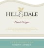 Hill & Dale Wines Pinot Grigio 2014 Front Label