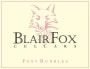 Blair Fox Cellars Foxy Bubbles 2013 Front Label