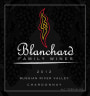 Blanchard Family Wines Chardonnay 2012 Front Label