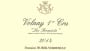 Huber-Verdereau Volnay Les Fremiets Premier Cru 2014 Front Label